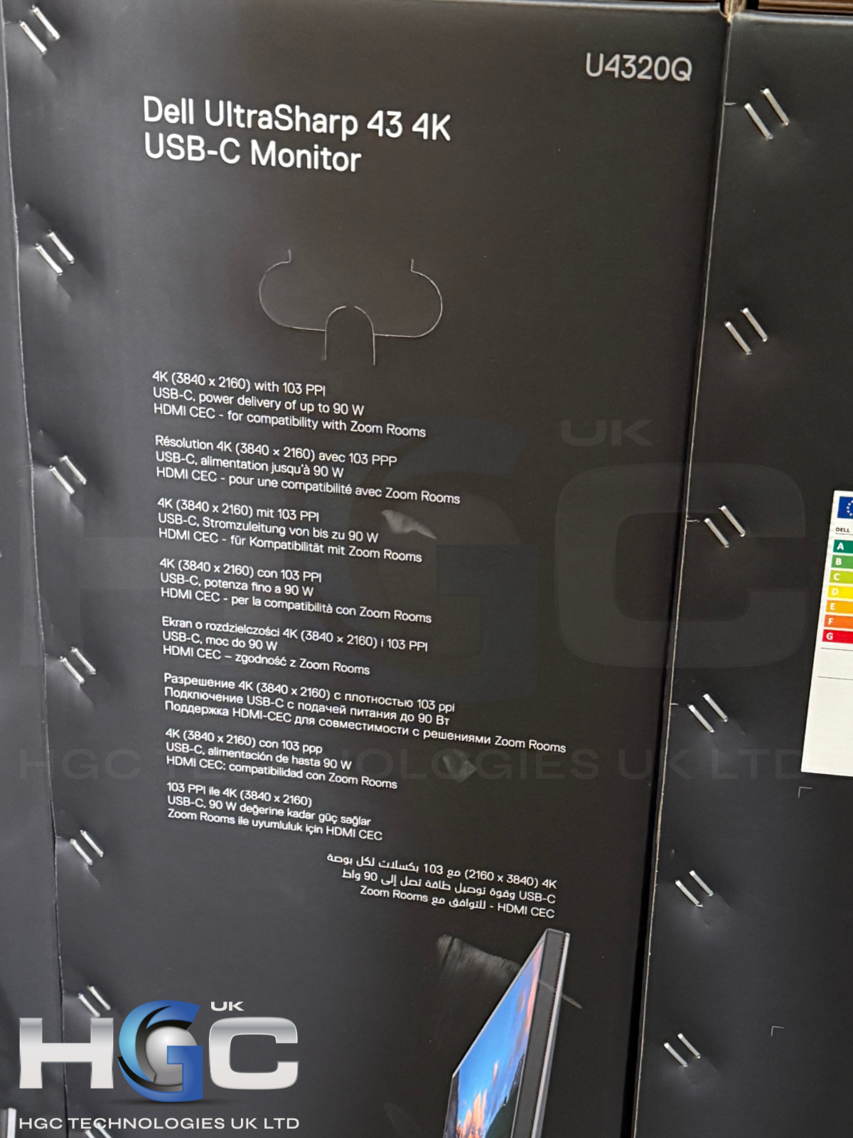 Dell UltraSharp U4320Q 43” 4K UHD USB-C Monitor | Brand New & Sealed | UK Stock