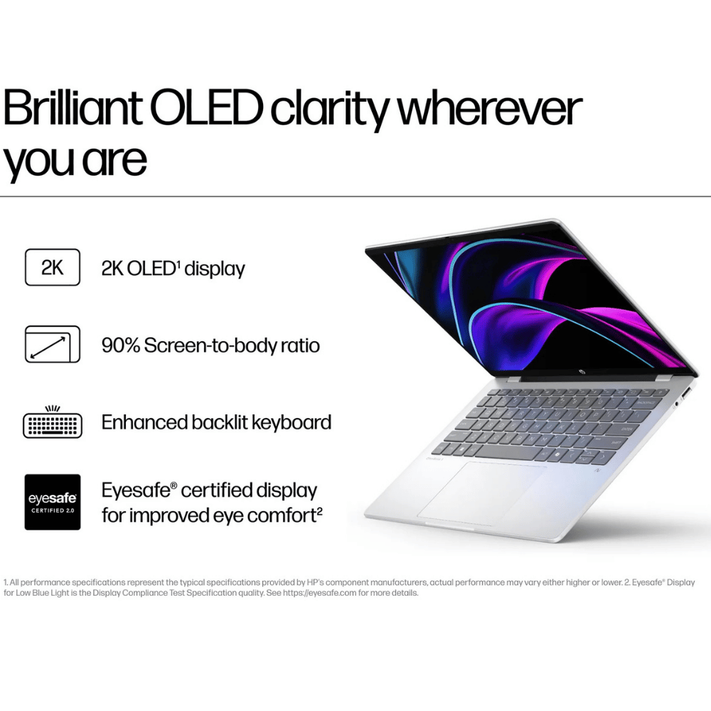 HP OmniBook 5 - HE0245 Next Gen AI Laptop – Snapdragon X Plus | 16GB  | 512GB | Qualcomm Adreno GPU